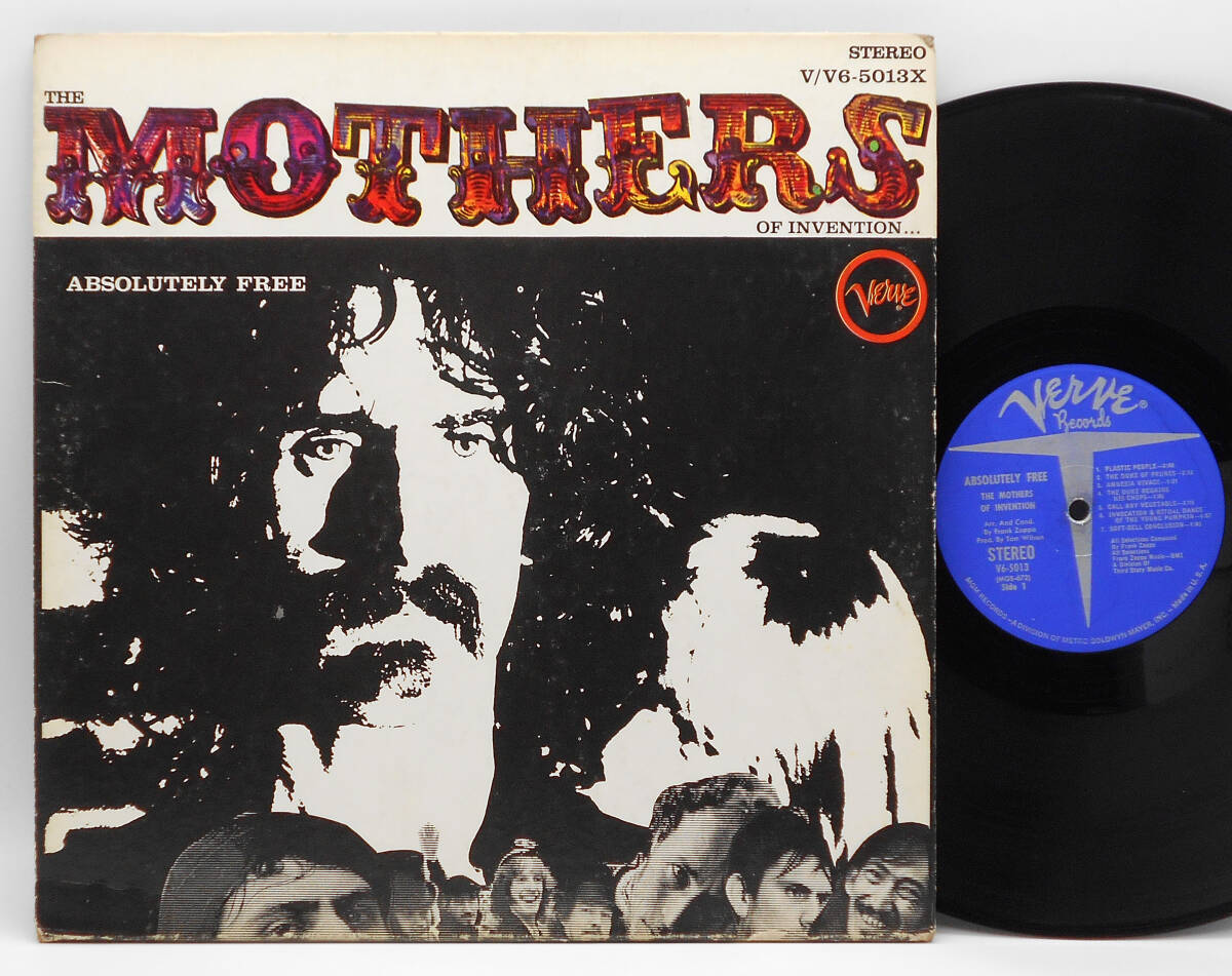 ★US ORIG LP★THE MOTHERS OF INVENTION (ФРЭНК ЗАППА)/Absolutely Free 1967 First VERVE Blue Silver Label Sound Pressure Amazing Masterpiece 2nd Album