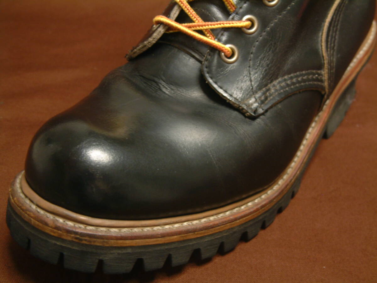 廃盤! 1992年生産 7 1/2E 699 プリント羽タグ ロガー Red Wing Shoes Logger Boots Made in U.S.A August 1992 / 検 2218 2210_画像2