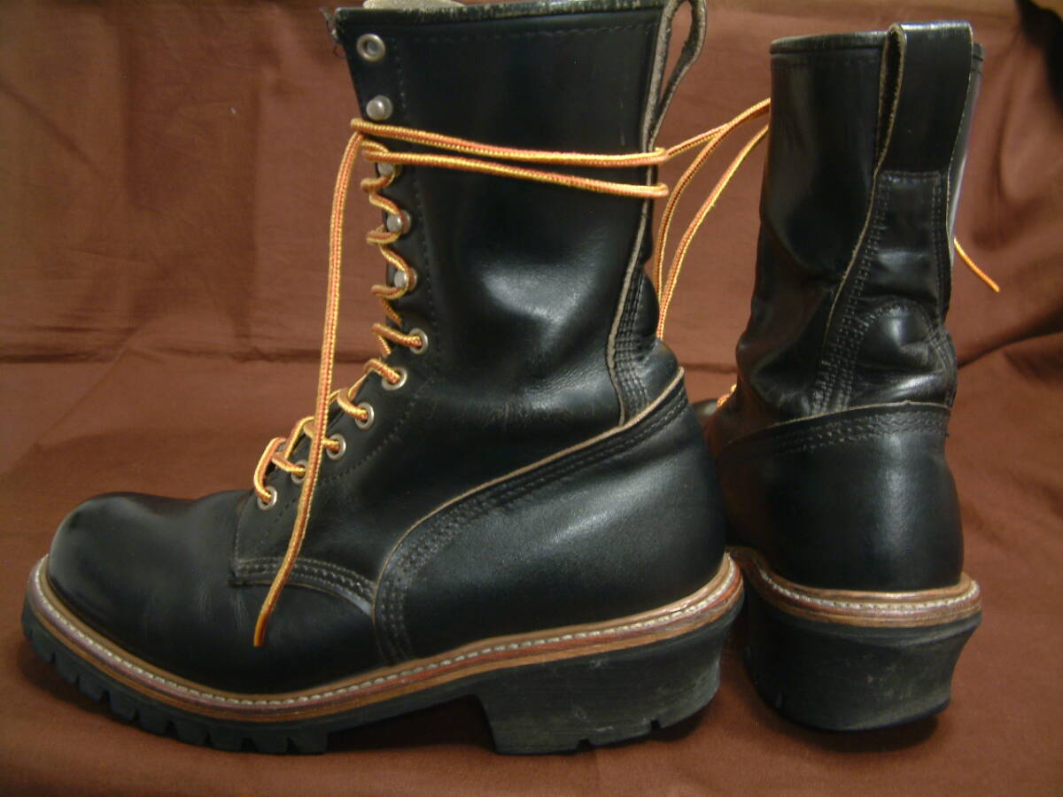廃盤! 1992年生産 7 1/2E 699 プリント羽タグ ロガー Red Wing Shoes Logger Boots Made in U.S.A August 1992 / 検 2218 2210_画像3