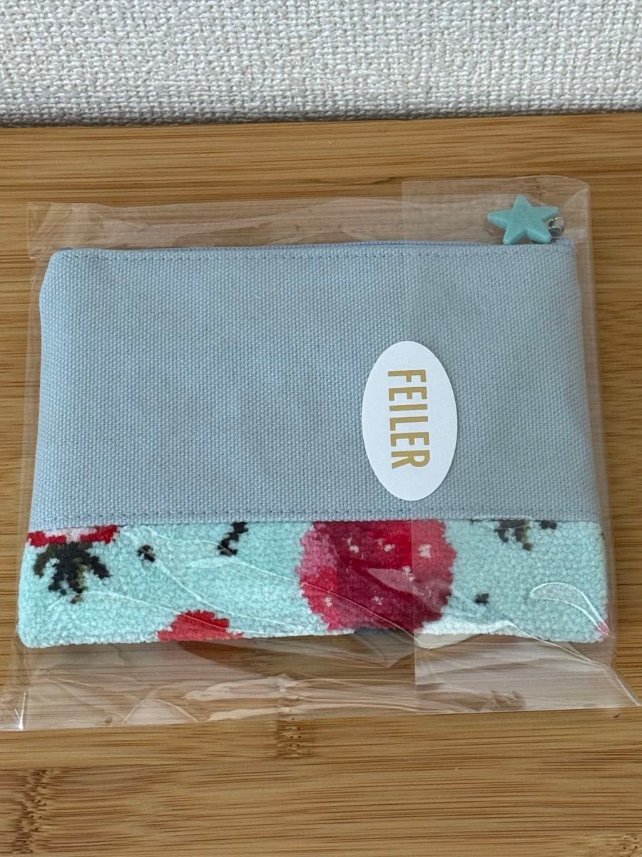 ちいかわ× FEILER 刺繍ポーチ ストロベリードット フェイラー