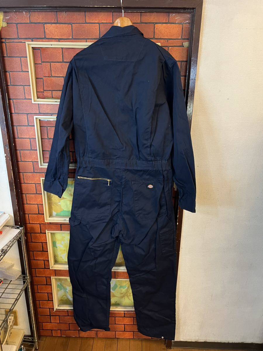 つなぎ ツナギ オールインワン ディッキーズ エンジニア メカニック アウトドア dickies サイズ M アメリカ古着　黒紺系　_画像3