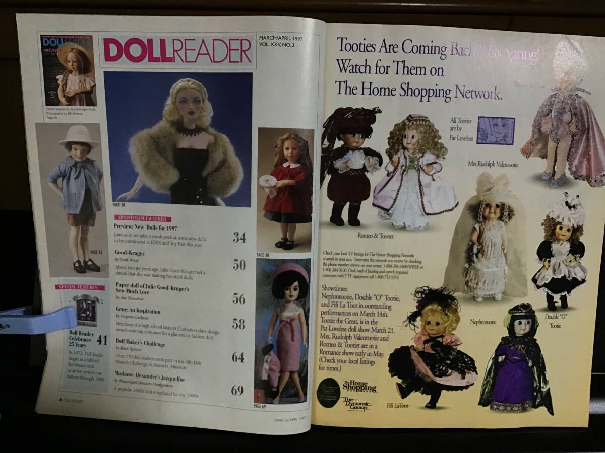 1997年４月号 ページ欠損//ドールリーダー人形雑誌：DOLL READER 英語版／GENE、ジャクリーヌ人形、ジニー　HobbyHousePress 長期保管品_画像3