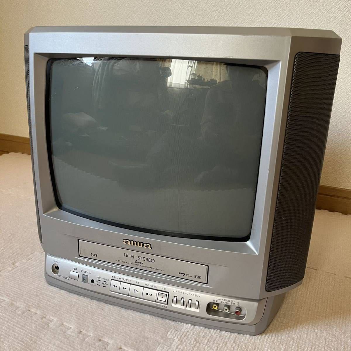 【ジャンク品】aiwa 14型 テレビデオ VX-T14SX5 ※ビデオテープ取り出し不可、音声出力不可 横430mm×高さ380mm×奥行350mm_画像1