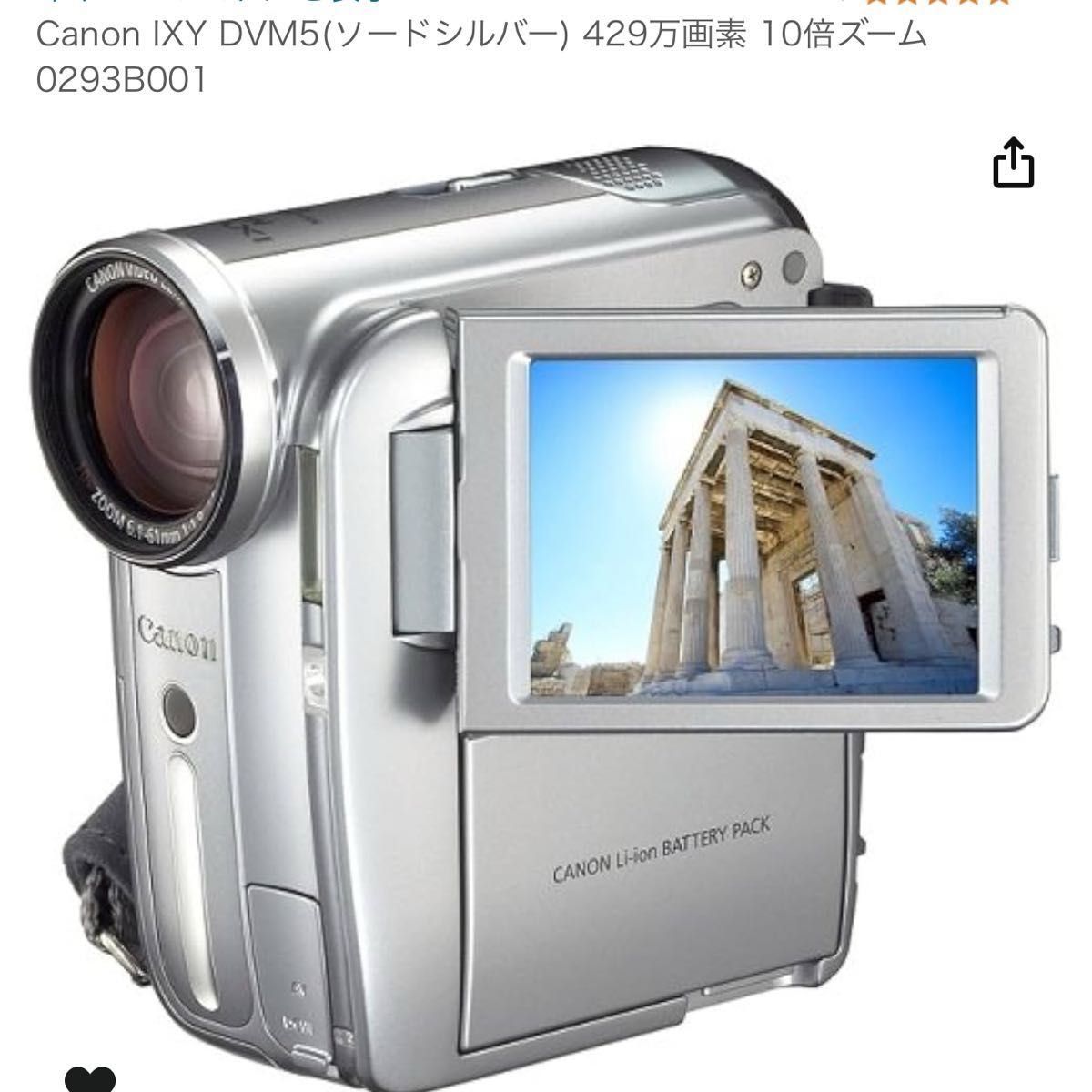 Canon IXY DVM5 (ソードシルバー) 429万画素 10倍ズーム 0293B001