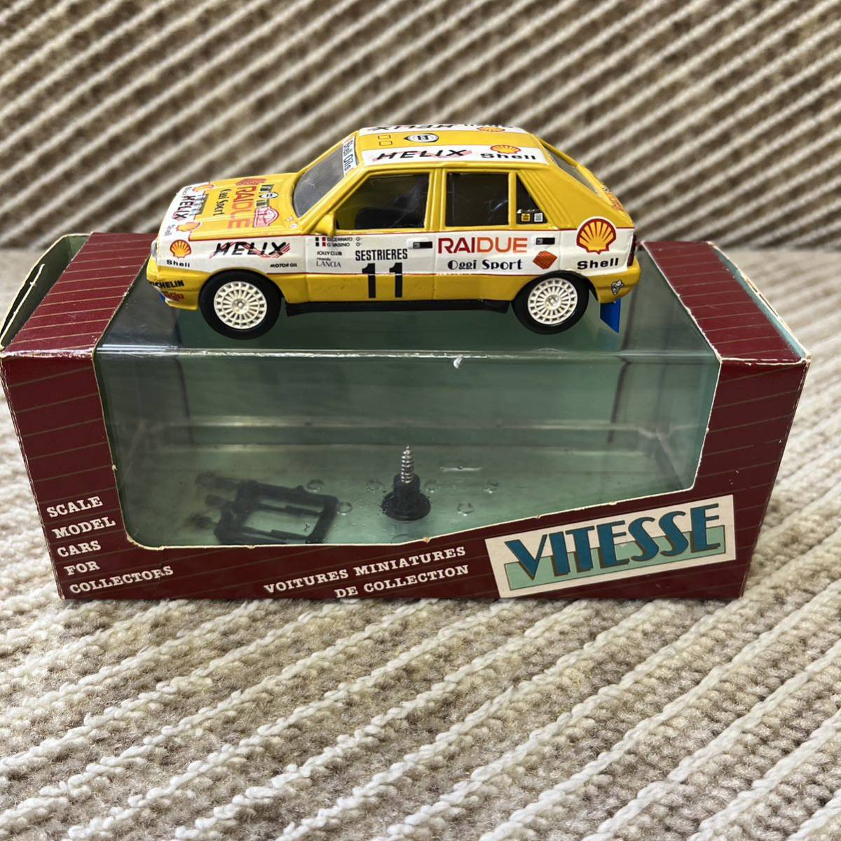 絶版品　ビテス製 1/43 ランチア デルタ インテグラーレ 1989 WRC モンテカルロラリー RAI DUE_画像1