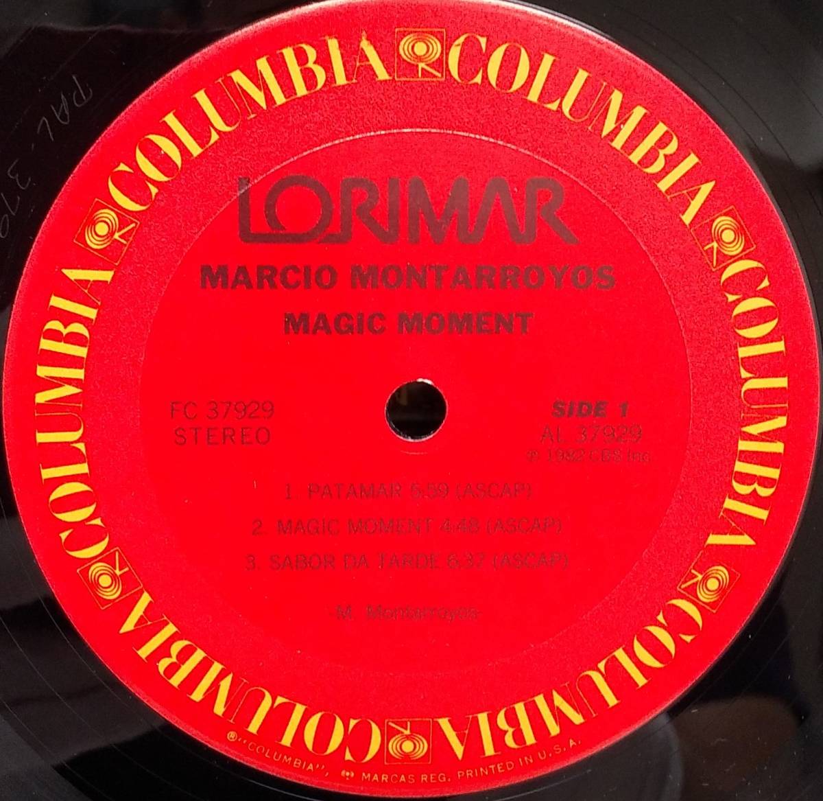 匿名・送料無料！　マルシオ・モンタローヨス/Marcio Montarroyos 　LP　「マジック・モーメント/Magic Moment」_画像3