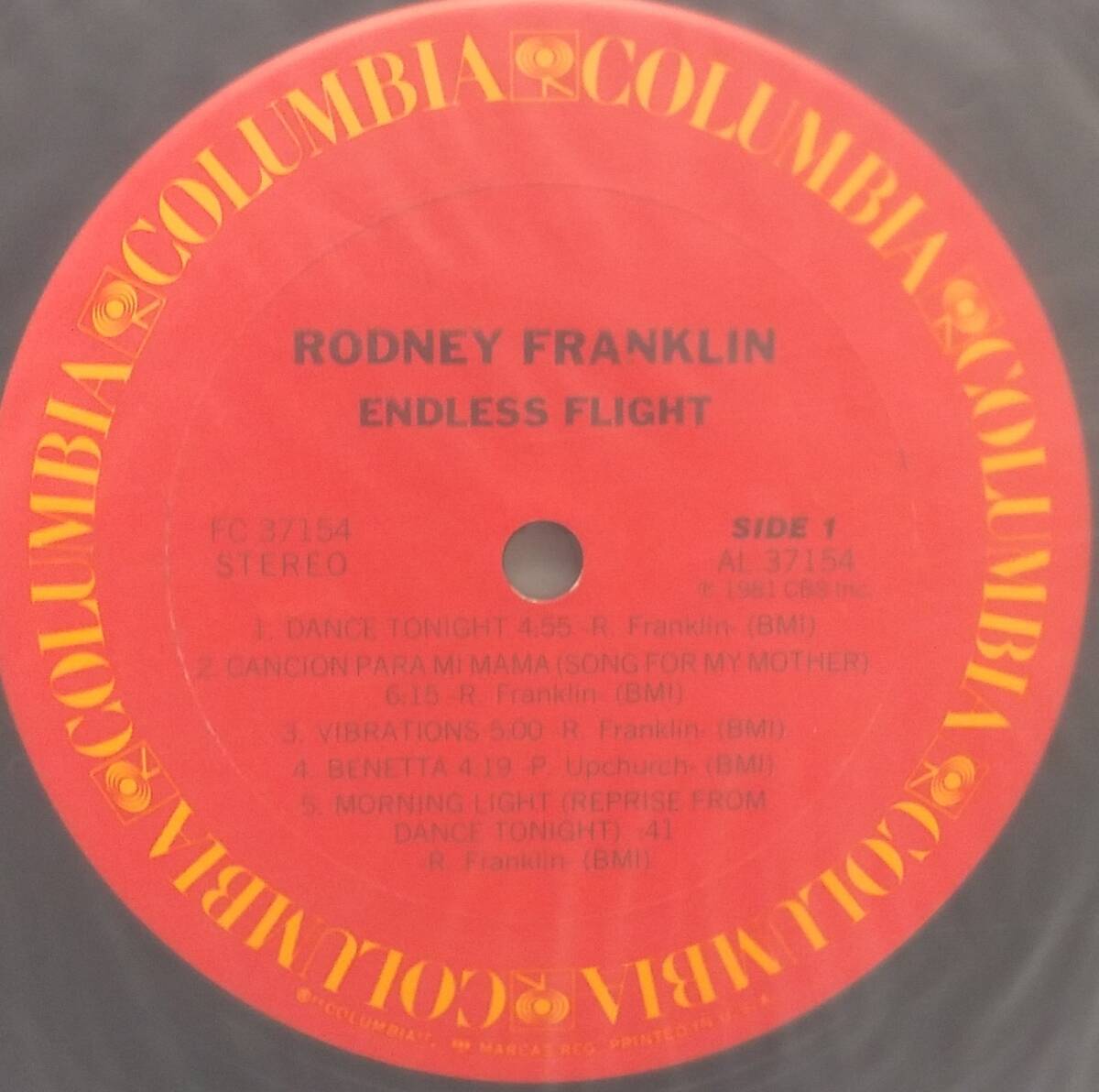 匿名・送料無料！ ロドニー・フランクリン/Rodney Franklin LP 「エンドレス・フライト/Endless Flight」の画像5