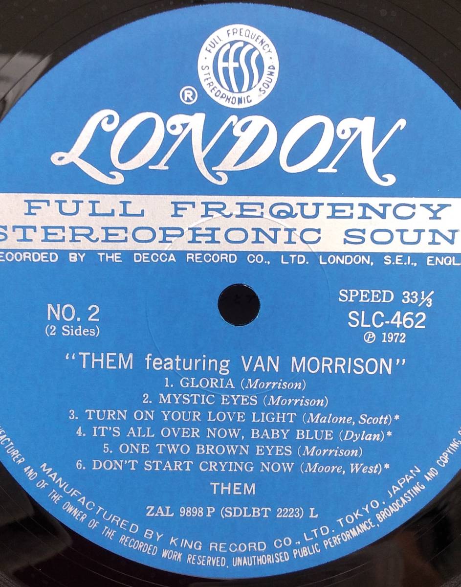 匿名・送料無料！　ゼム/THEM　ヴァン・モリソン/Van Morrison　LP「THEM featuring VAN MORRISON」