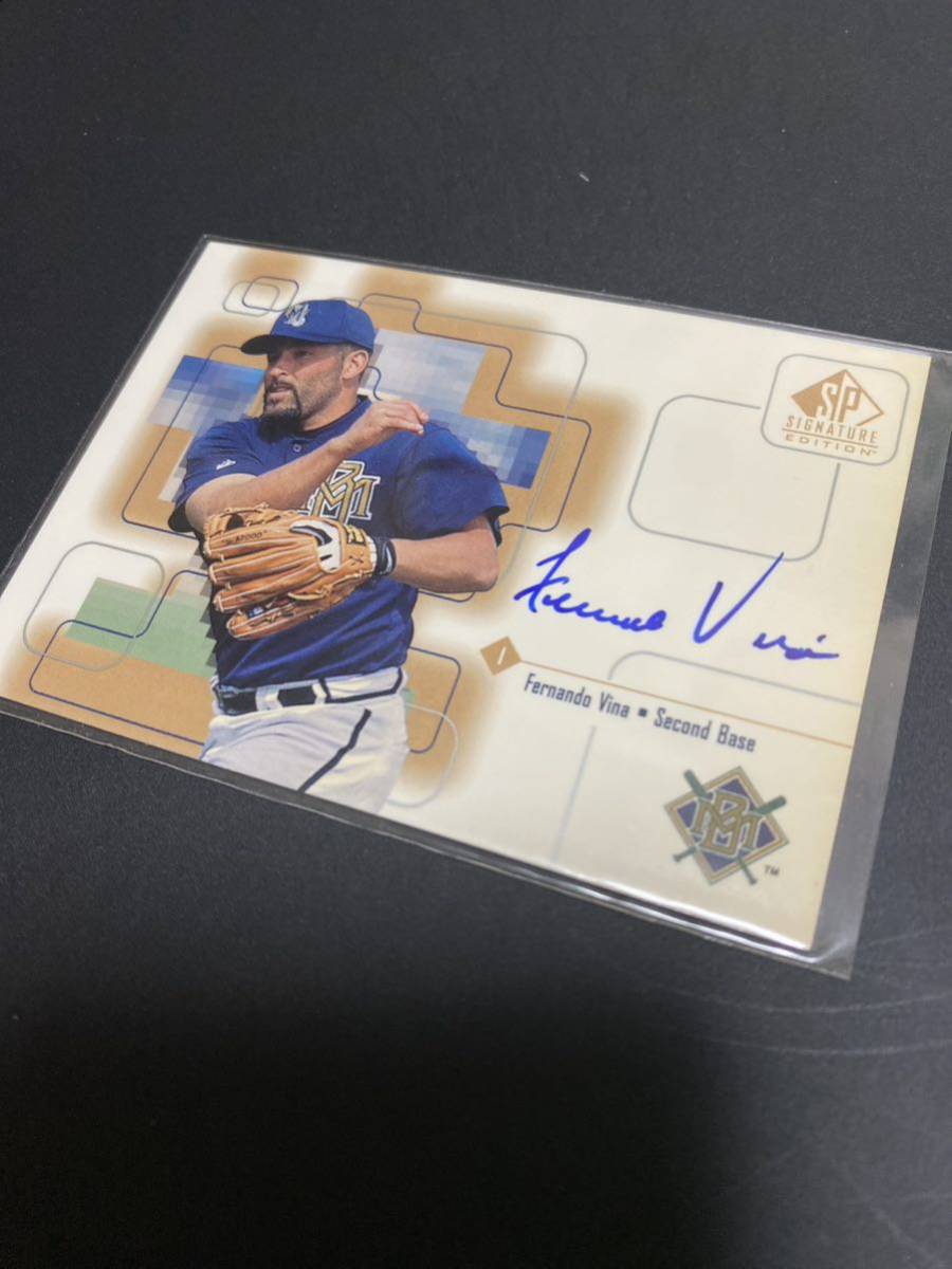 99 Upper Deck SP Signature Edition Fernando Vina autograph auto フェルナンド　ヴィーナ　サイン　直書き　オート_画像2