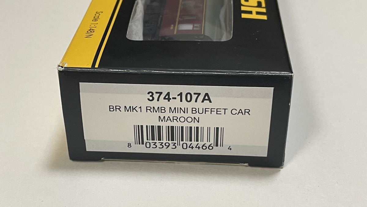 Nゲージ Graham Farish 374-107A BR MK1 RMB Buffet Car Maroon イギリス国鉄マーク1客車ビュッフェ車マルーン塗装_画像5