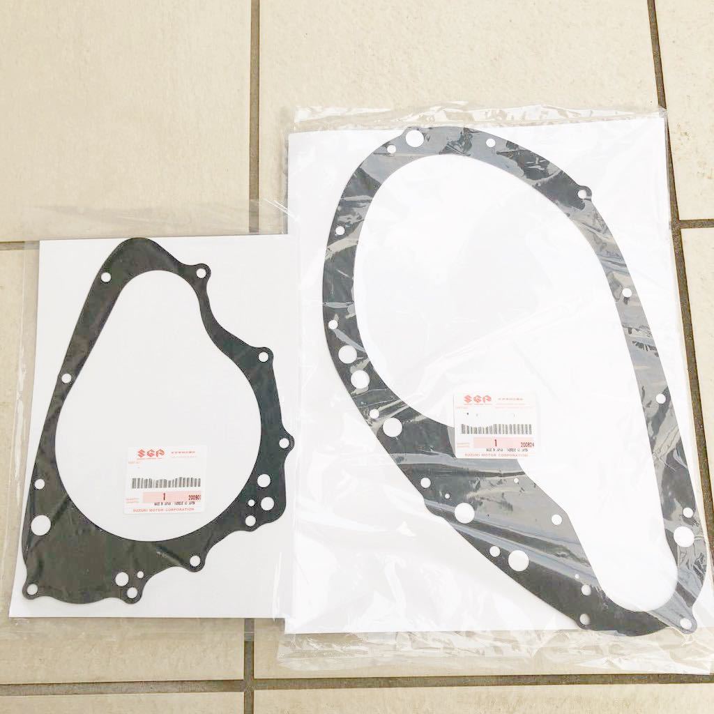 GSX400E ダイナモ&クラッチカバーガスケット 純正新品 ザリ ゴキ GSX400T GSX400L GSX450E