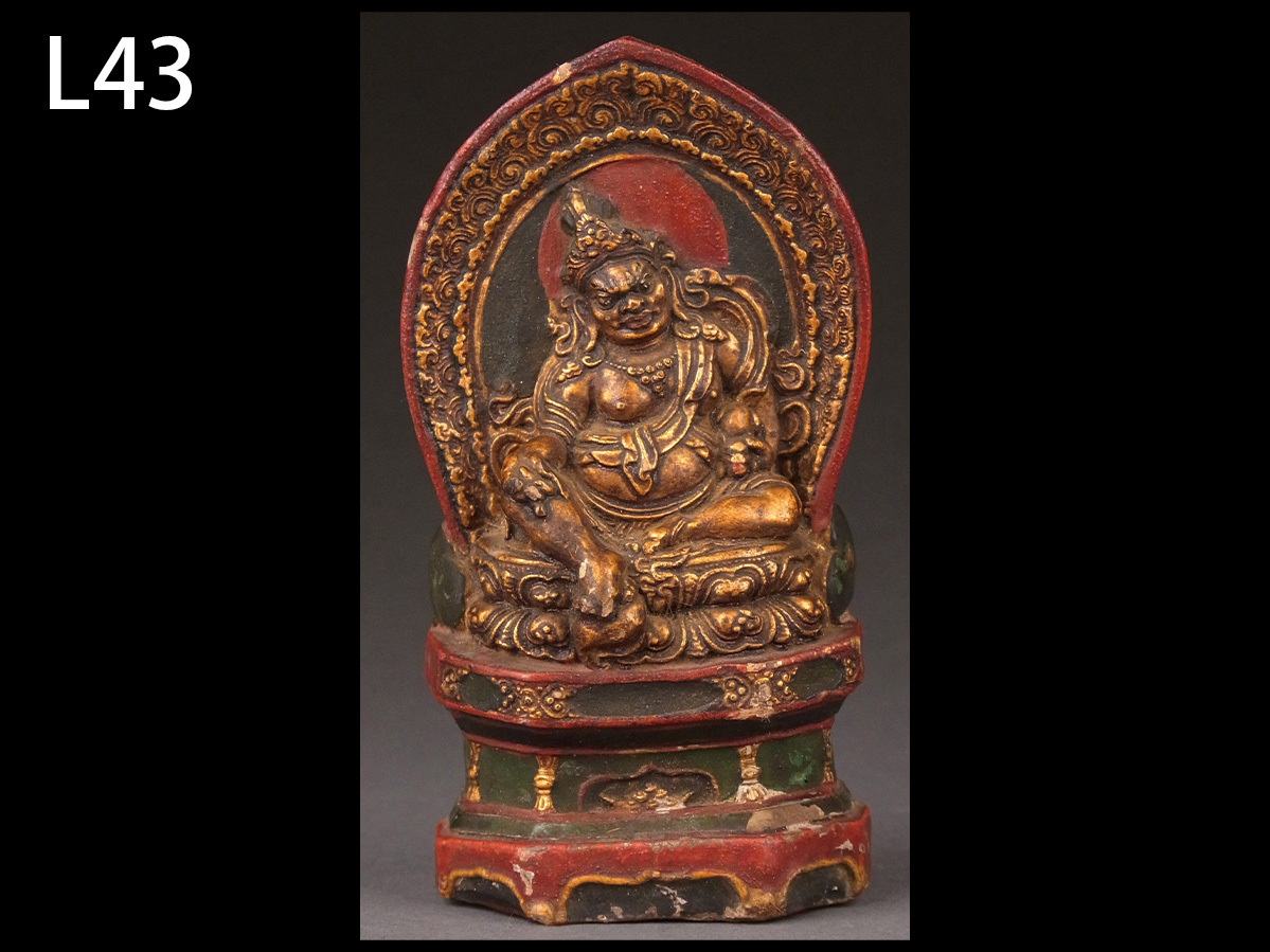 L43☆仏教美術 仏 金剛仏座像/中国 チベット 密教 仏像 彫刻 _画像1
