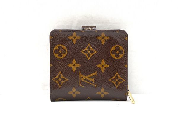 ★極美品★ ルイヴィトン Louis Vuitton モノグラム コンパクトジップ 財布 本物 美品 M61667 定価約6万24011702_画像4