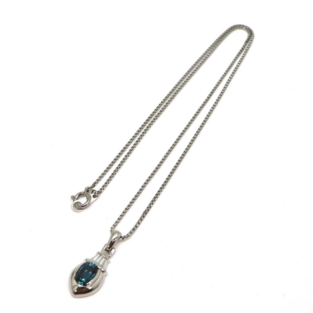 CrescentVert(クレサンベール)◆Pt900/Pt850アレキサンドライト/天然ダイヤモンドネックレス◆F 8.2g alexandrite diamond necklaceED1/EE6_画像9