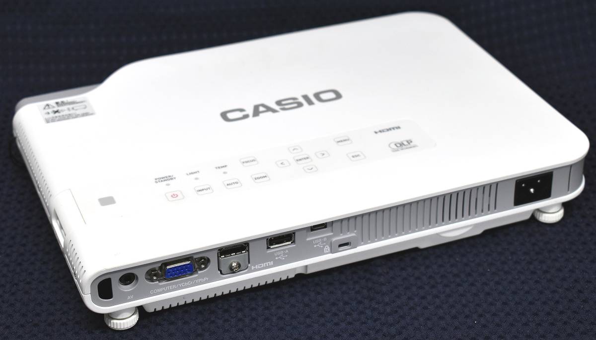 1円スタート 使用時間 39H(使用時間短い) CASIO カシオ XJ-A257 3000ルーメン WXGA HDMI リモコン付 スリムモデル プロジェクター(NS39(B)_画像3