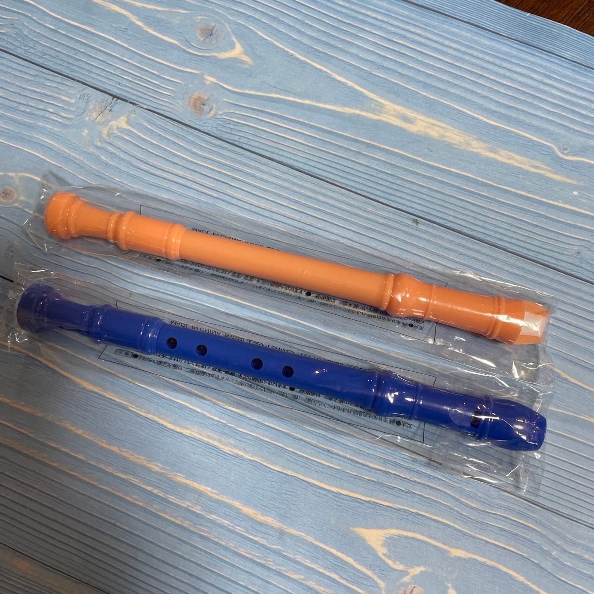 送料込み　新品　リコーダーペン　2本セット  ブルー　橙
