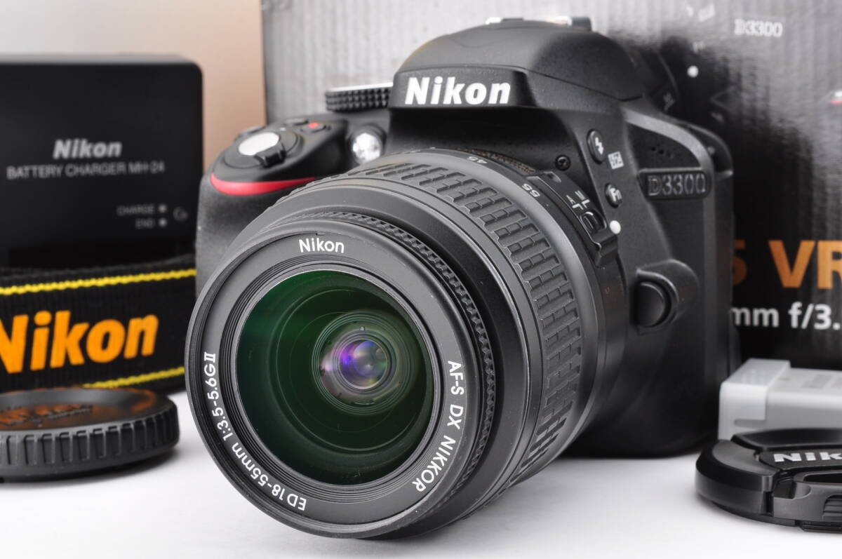 Nikon D3300 18-55VR II レンズキット 元箱付　#FB14