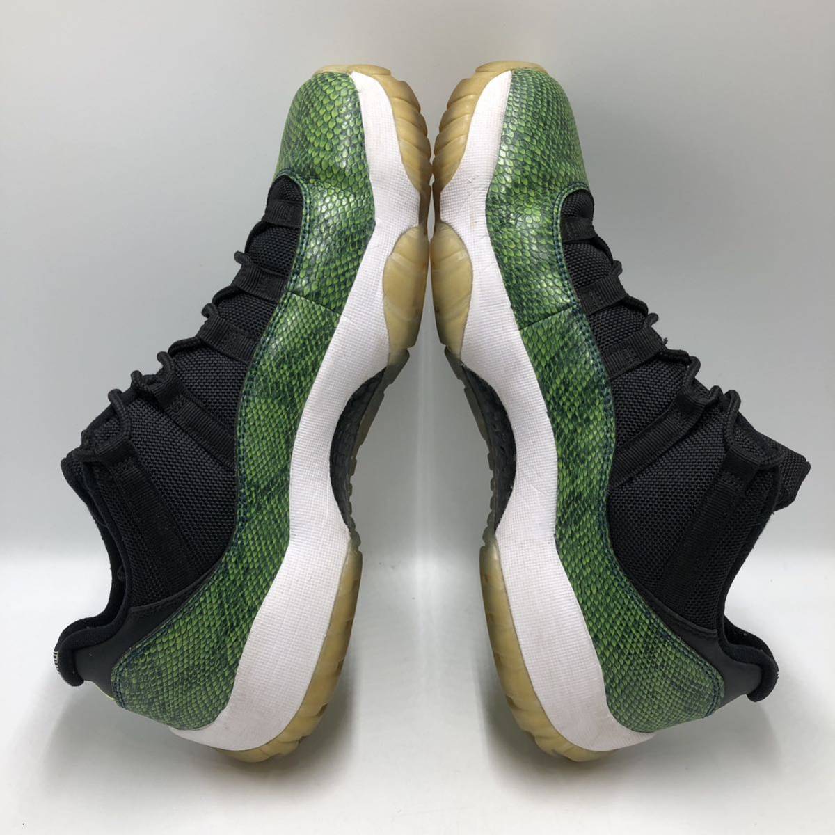 【28cm】Nike Air Jordan 11 Retro Low Green Snakeskin ナイキ エアジョーダン レトロ ロー グリーン スネークスキン (528895-033) 0027_画像6