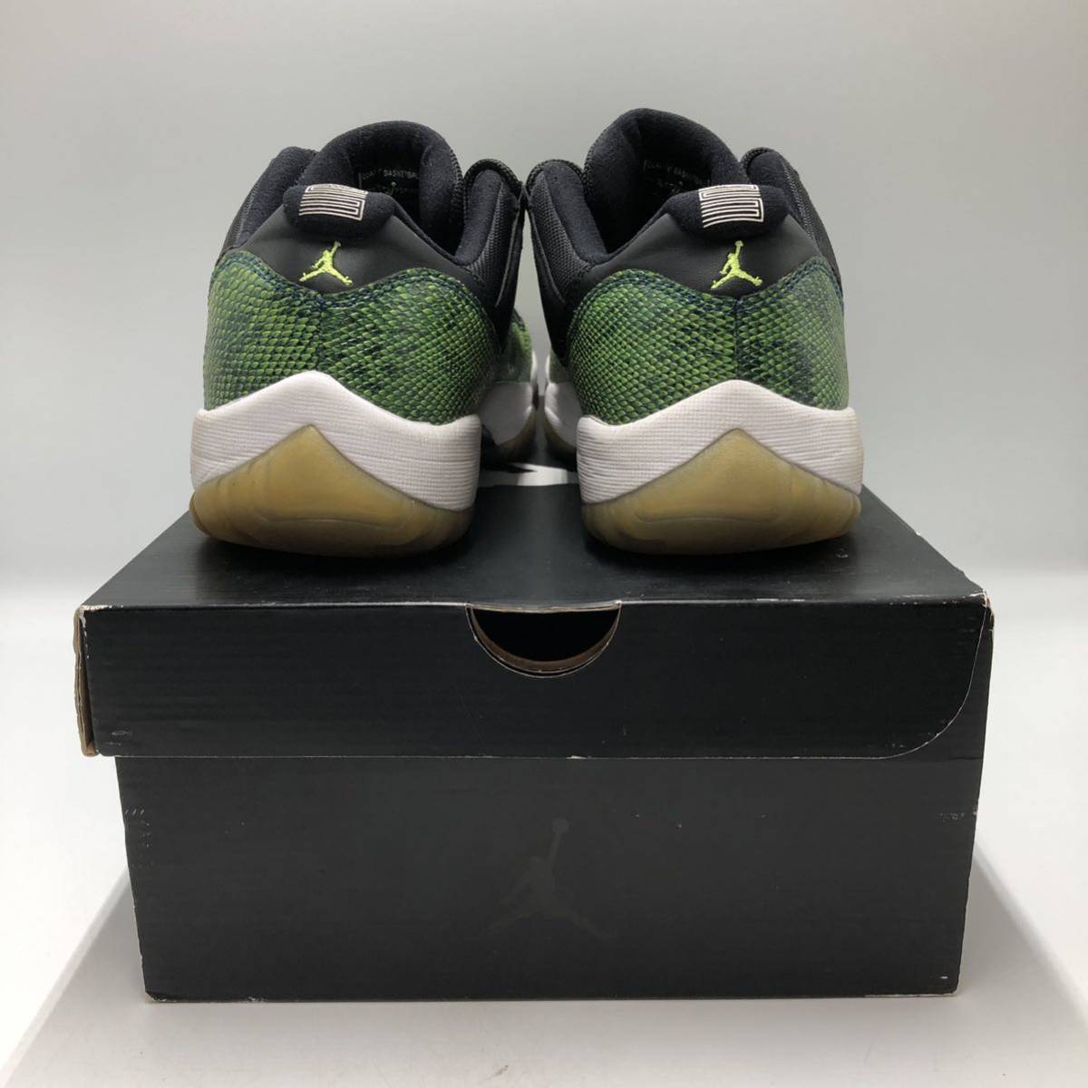 【28cm】Nike Air Jordan 11 Retro Low Green Snakeskin ナイキ エアジョーダン レトロ ロー グリーン スネークスキン (528895-033) 0027_画像4