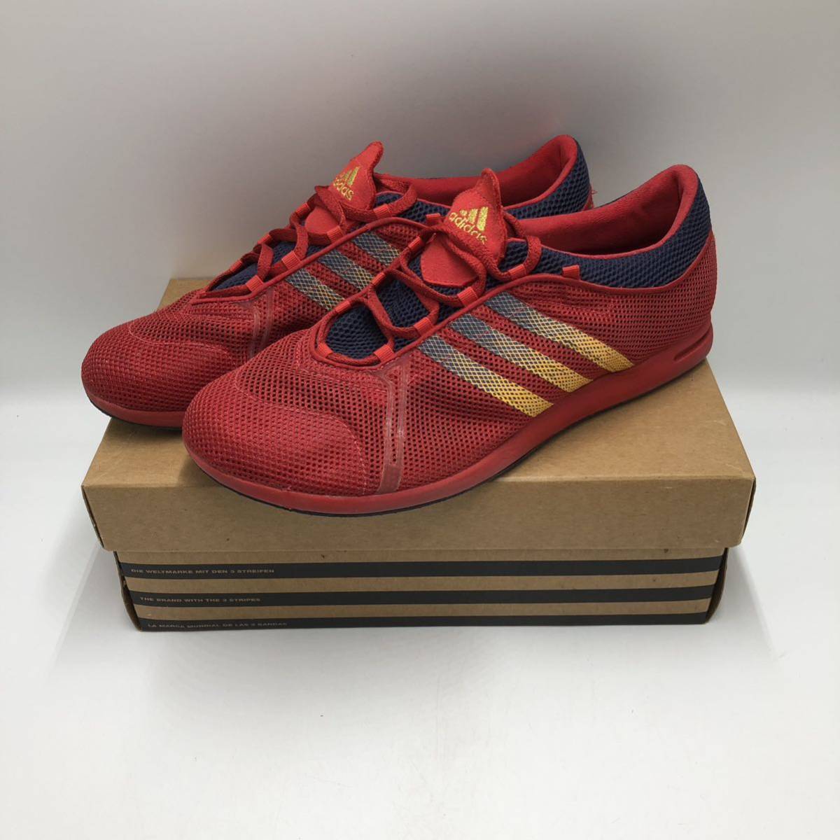 【28cm】Adidas Mangostin Wc Red アディダス マンゴスチン ワールドカップ レッド 赤 通勤 通学 運動靴 靴 スニーカー (147412) 0043_画像1