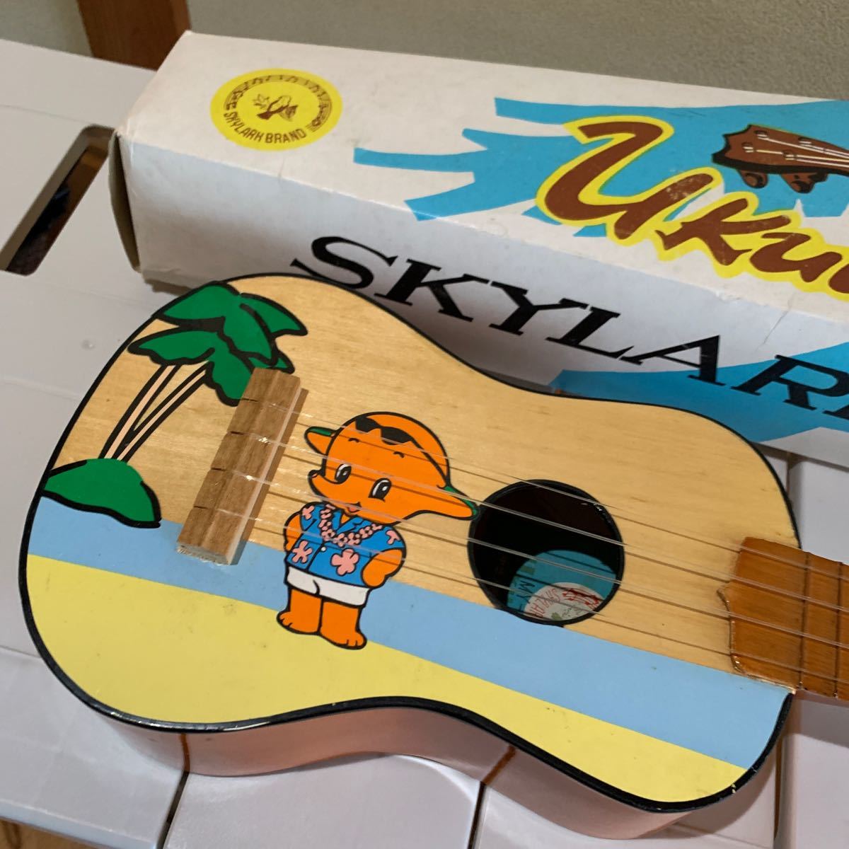 佐藤製薬 サトちゃん ウクレレ SKYLARK Ukulele 非売品・珍品・貴重品の画像7