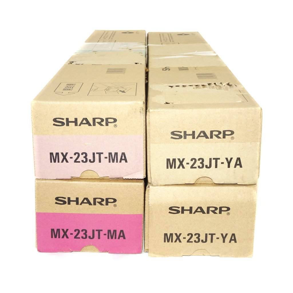 2色4本セット SHARP シャープ 純正トナー MX-23JT-MA/YA MX-3112FN用 【送料無料! 未使用!! 純正!! 保証あり!!お買い得!!】NO.4728S_画像1