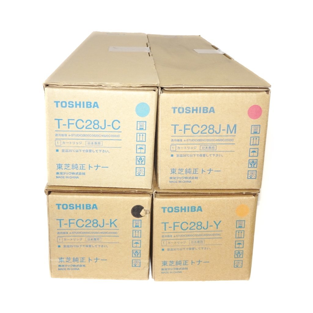 4色5本セット 純正 TOSHIBA 東芝 純正トナー T-FC28J-C/T-FC28J-K/T-FC28J-Y/T-FC28J-M/ASYG-TBFC28-J 【送料無料】 NO.4823_画像5