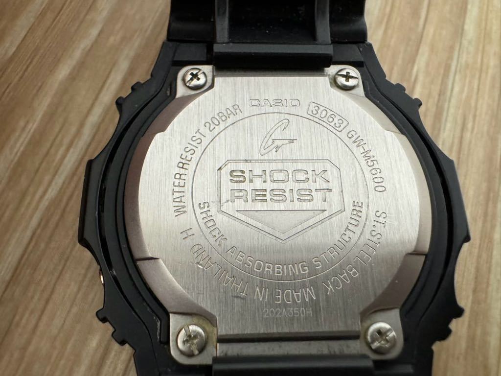 CASIO G-SHOCK GW-M5600 カシオ Gショック デジタル 腕時計 タフ ソーラー マルチバンド ブラックウレタン ベルト 黒 電波_画像2