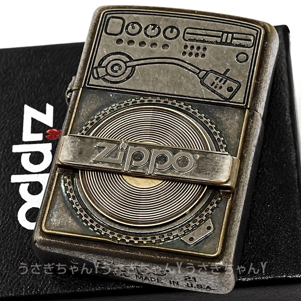 zippo☆アンティークレコードSV☆オールドフィニッシュ☆ジッポ ライター