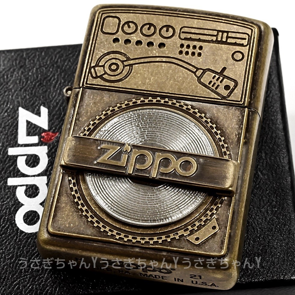 zippo☆アンティークレコードBS☆オールドフィニッシュ☆ジッポ ライター