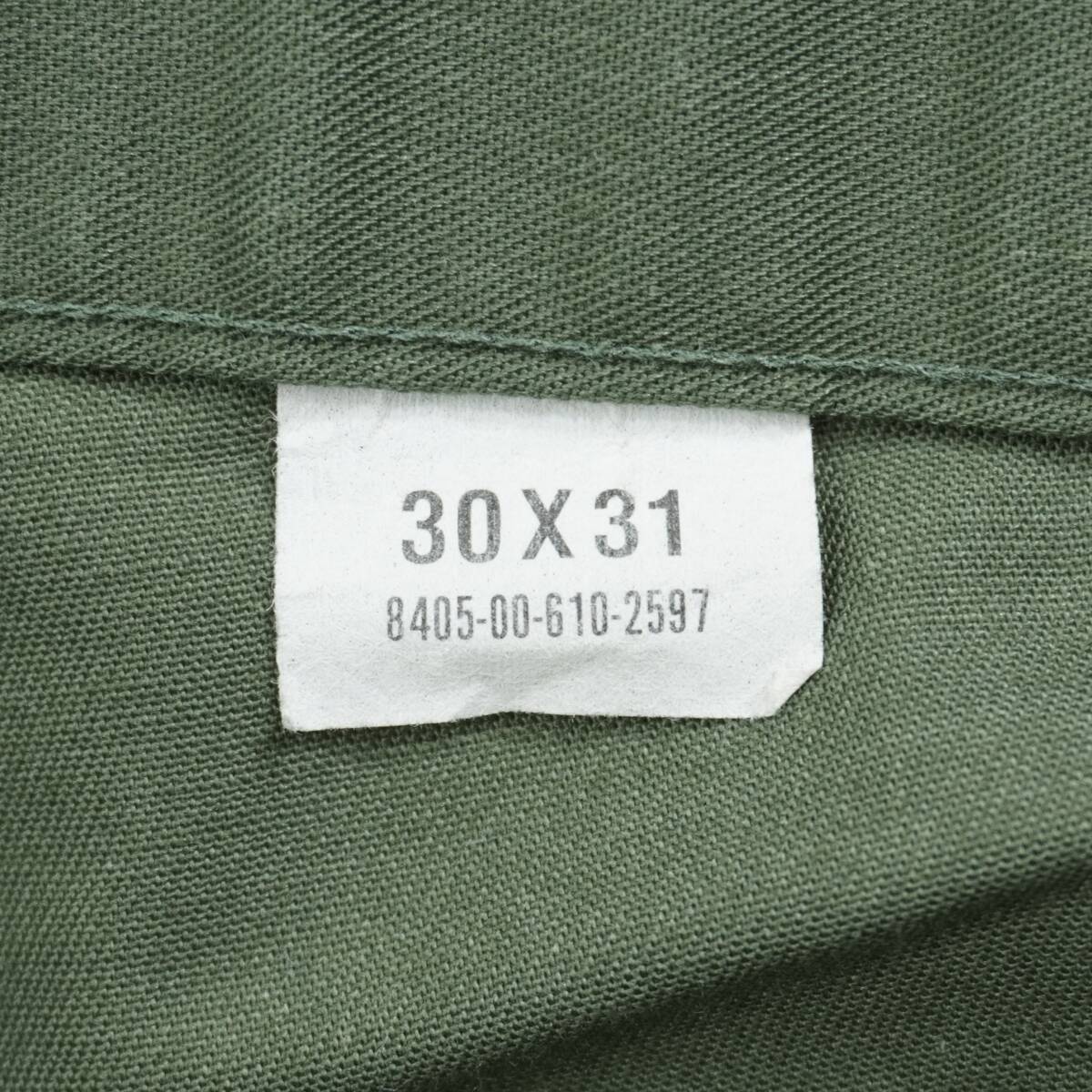 US ARMY UTILITY TROUSERS OG-507 1985s W30 L31 MIL24015 Vintage アメリカ軍 ベイカーパンツ ユーティリティーパンツ 1980年代_画像9