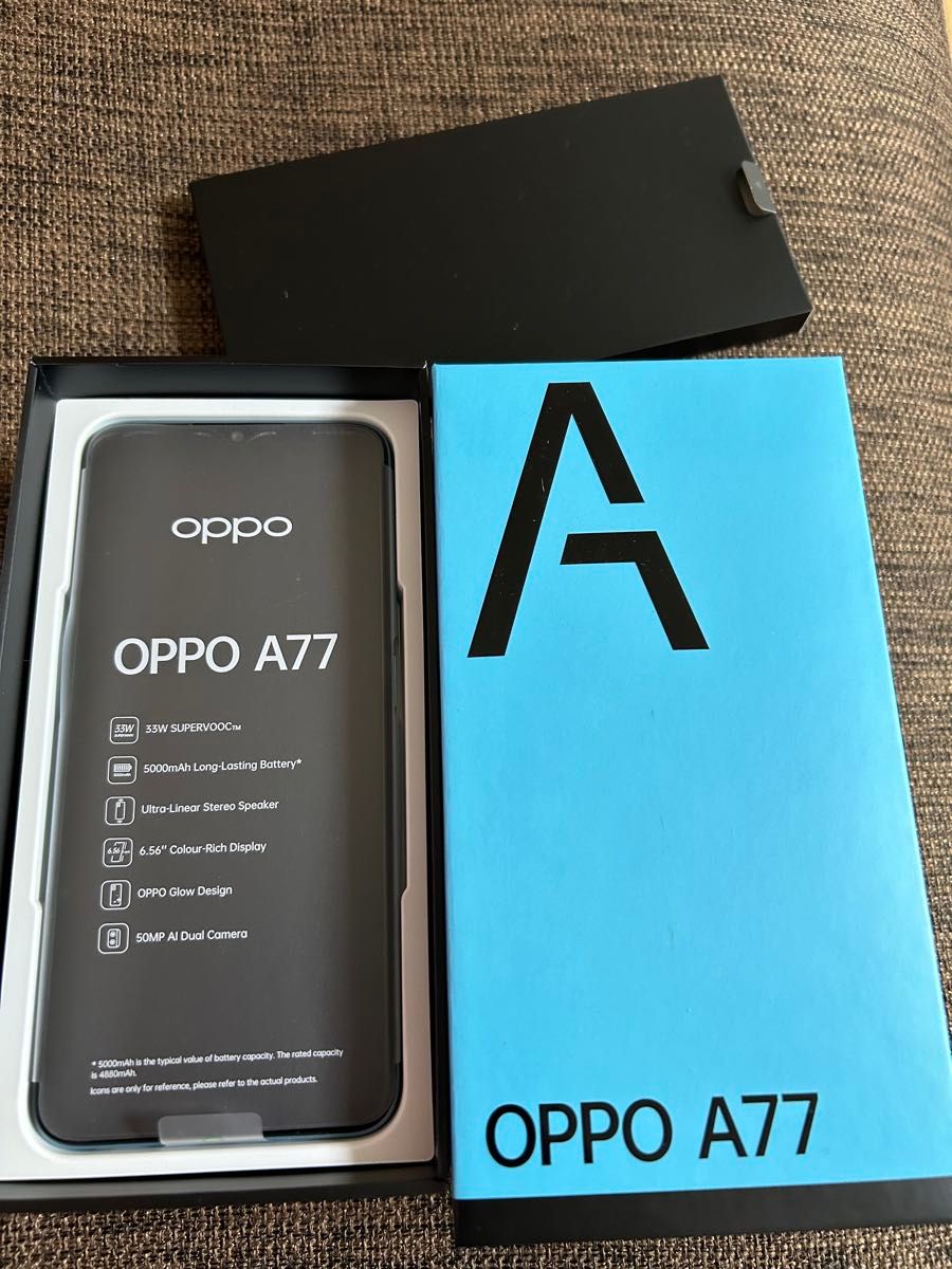 新品未使用　oppo a 77  CPH2385