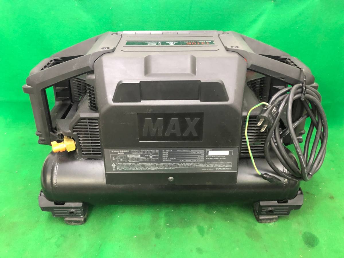 【中古品】MAX マックス 高圧スーパーエアコンプレッサ 黒 AK-HH1310E 動作確認済 / ITQ3ZAN4RCVI_画像3