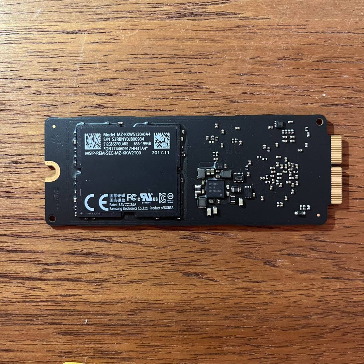 Apple純正SSD 512GB/SAMSUNG/ MZ-KKWS120/0A4