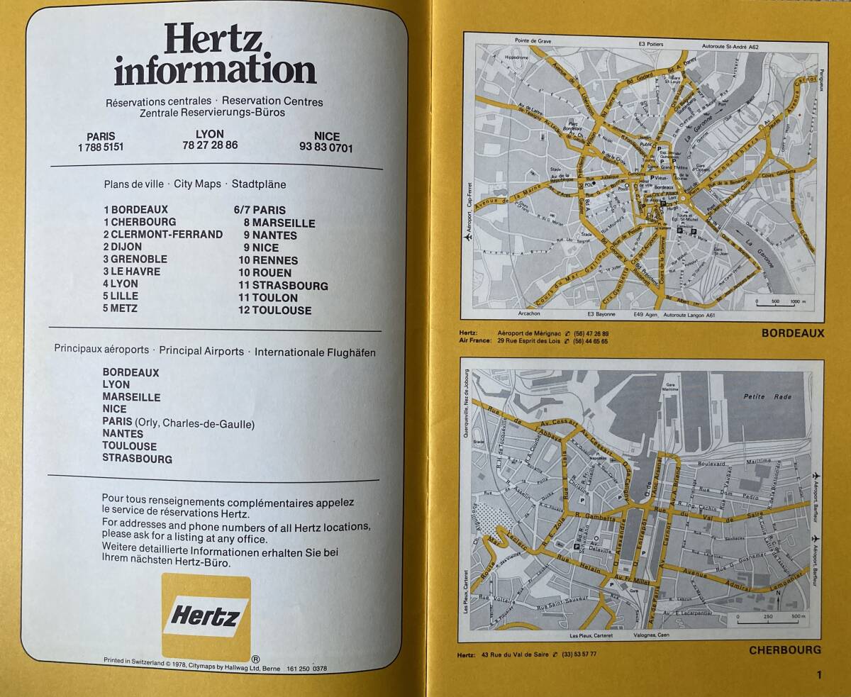 Hertz City Maps (ハーツ社都市地図) フランス編・イギリス編の2冊セット_画像4