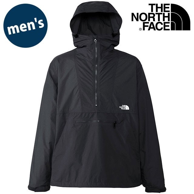 L ノースフェイス コンパクトアノラック NP22333 黒 K ブラック THE NORTH FACE マウンテンパーカー compact anorak