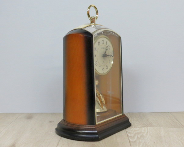 ■ CITIZEN シチズン 置時計 置き時計 時計 木枠 リズム時計 アナログ インテリア 昭和レトロ QUARTZ クォーツの画像3
