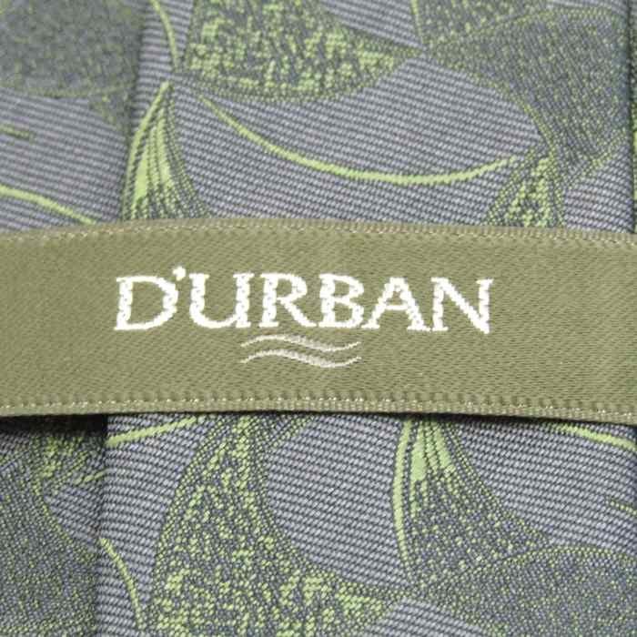 ダーバン ブランド ネクタイ シルク 総柄 メンズ グレー Durban_画像4