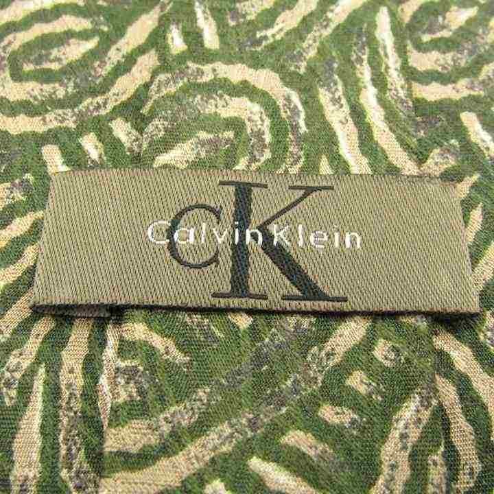 [ superior article ] Calvin Klein Calvin Klein. what pattern silk total pattern men's necktie green brand 