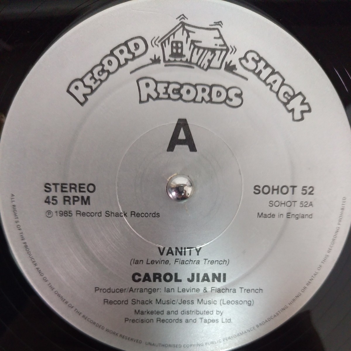 12inch UK盤/CAROL JIANI VANITY_画像2