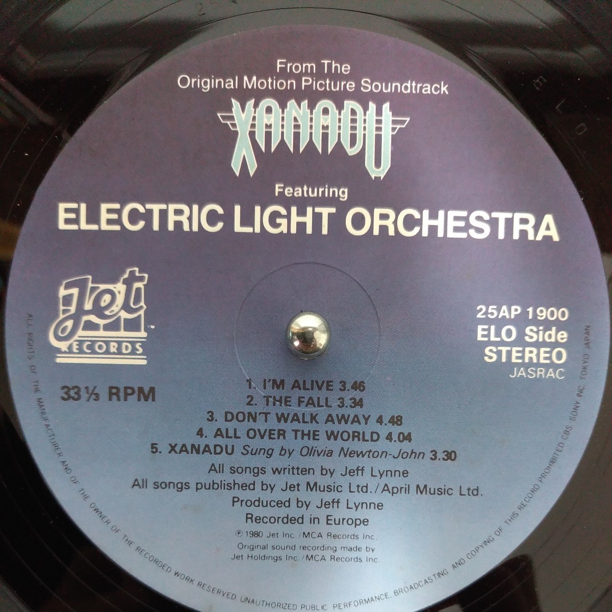LP 見開き 国内盤/XANADU FEAT ELECTRIC LIGHT ORCHESTRA OLIVIA NEWTON JOHN_画像3