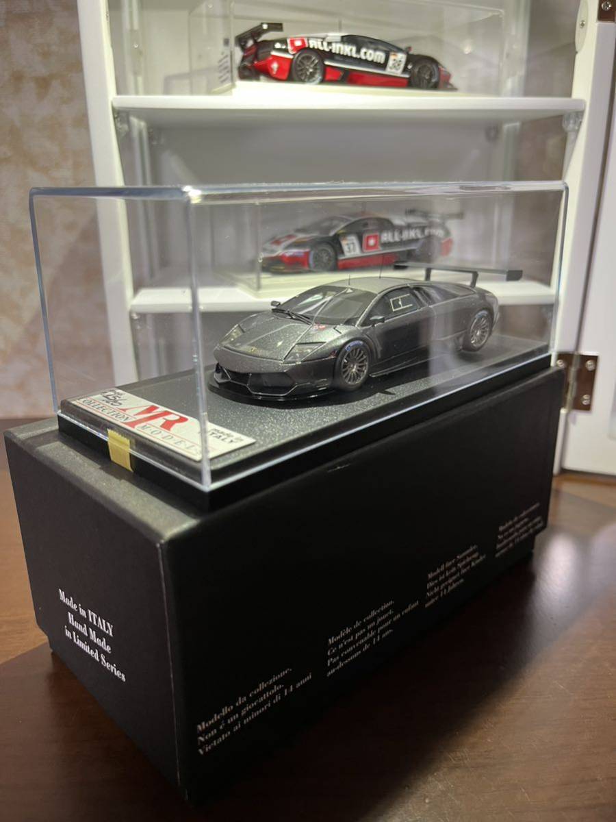 【廃盤 ラクーン特注世界限定20台】1/43 MRコレクション Lamborghini Murcielago LP670 R-SV FIA GT1 ランボルギーニ ムルシエラゴ グレーの画像9