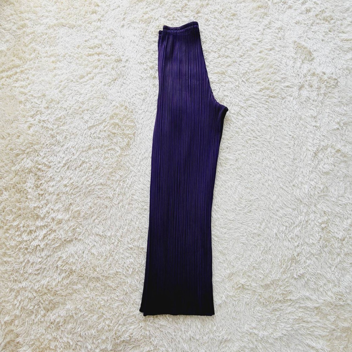 【美COLOR】プリーツプリーズ　イッセイミヤケ　カジュアルパンツ　パープル　PLEATS PLEASE ISSEY MIYAKE_画像5