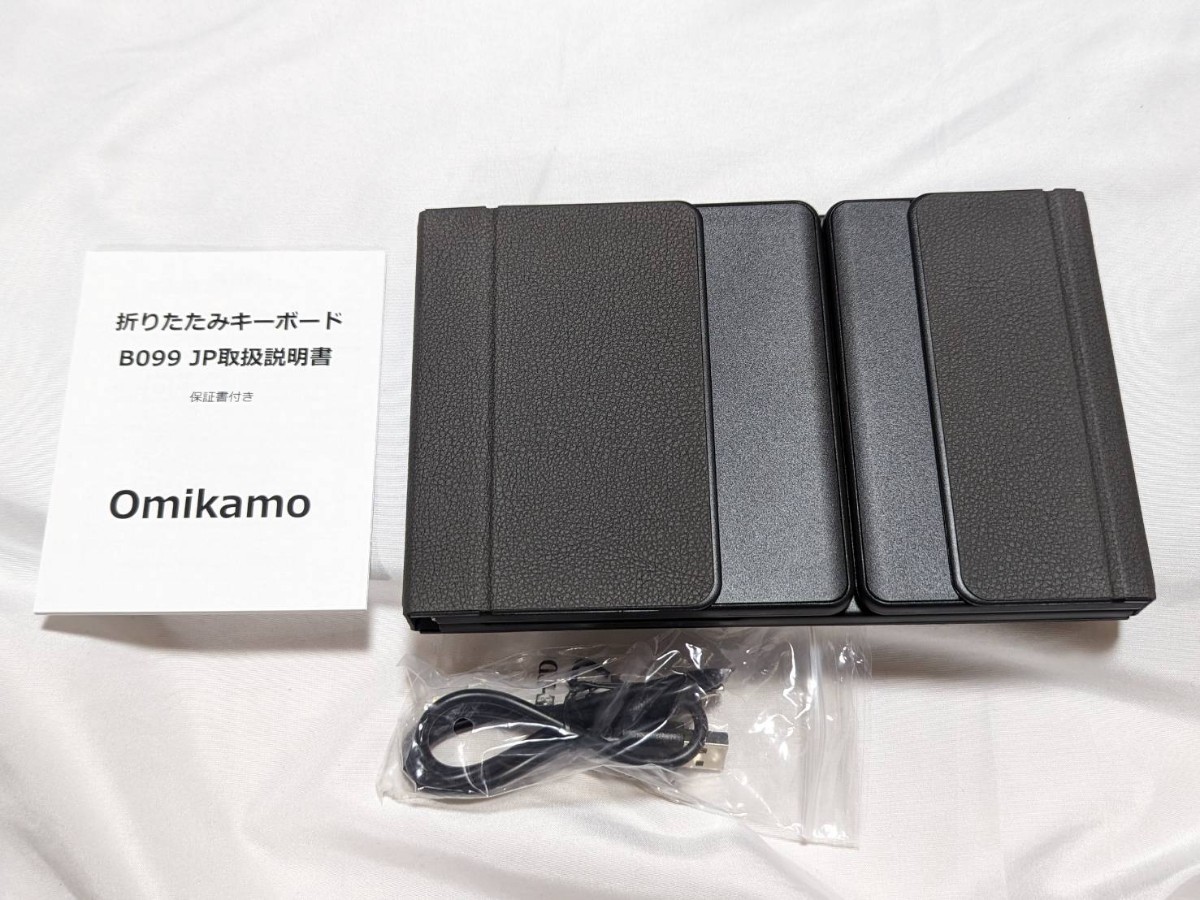 Omikamo Bluetooth キーボード 折り畳み式 ワイヤレス テンキー付き スマホ タブレット キーボード コンパクト_画像2