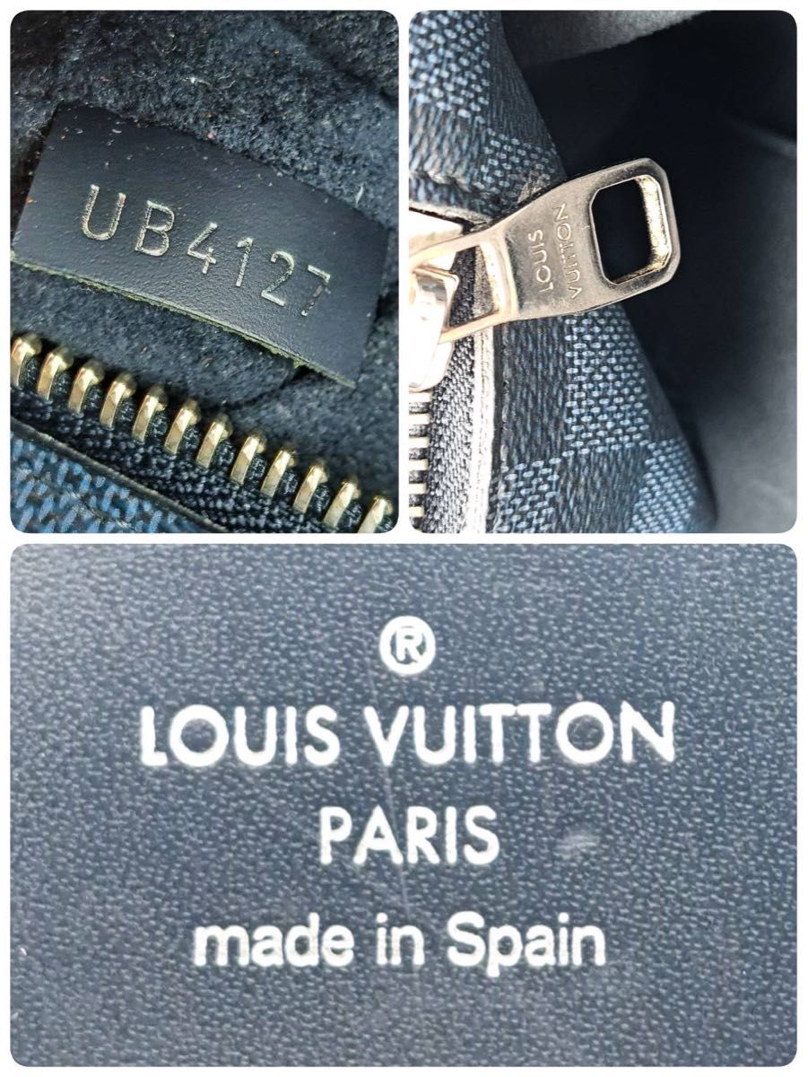 LOUIS VUITTON 極美品超希少ダミエコバルトカバヴォワヤージュ トートバッグA4ルイヴィトン