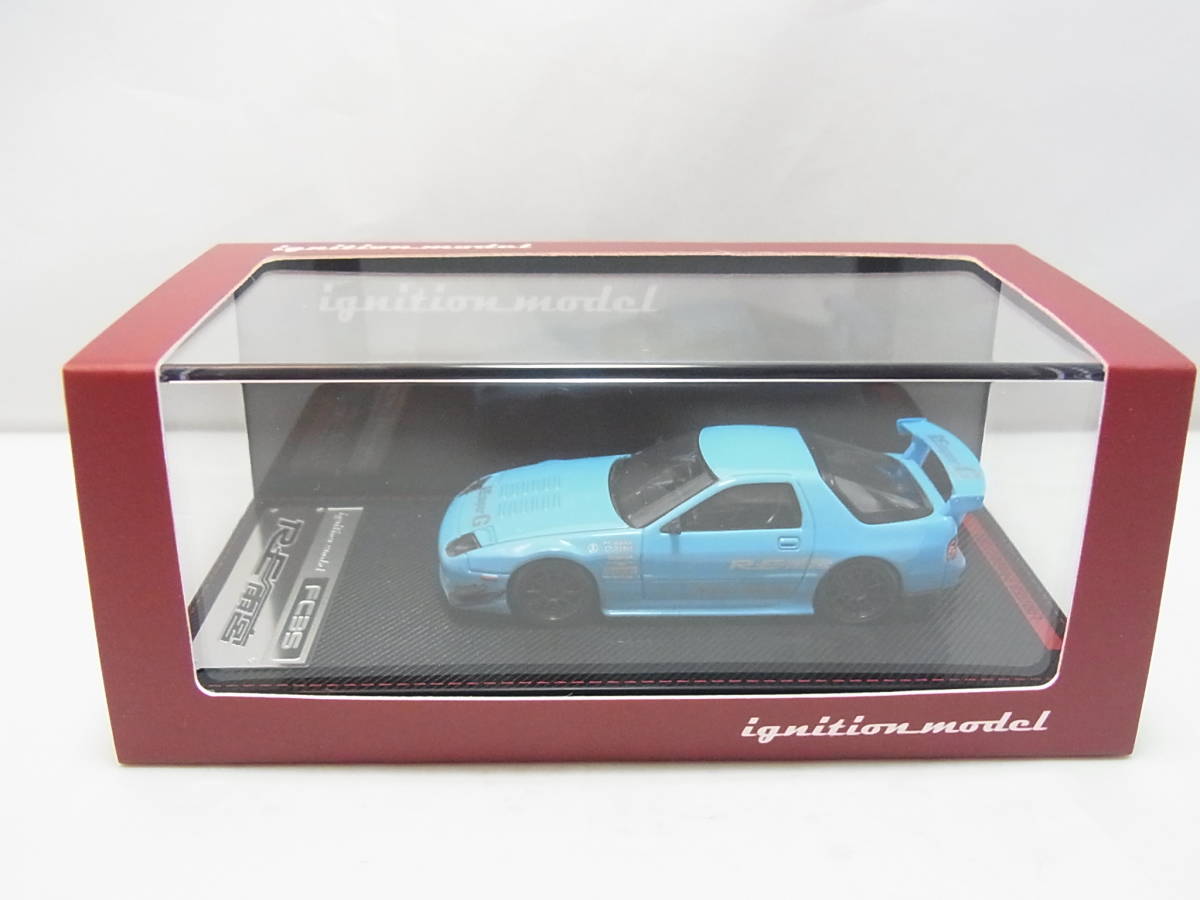 1/64 イグニッションモデル Mazda RX-7 (FC3S) RE Amemiya Light Blue マツダ RE雨宮_画像1