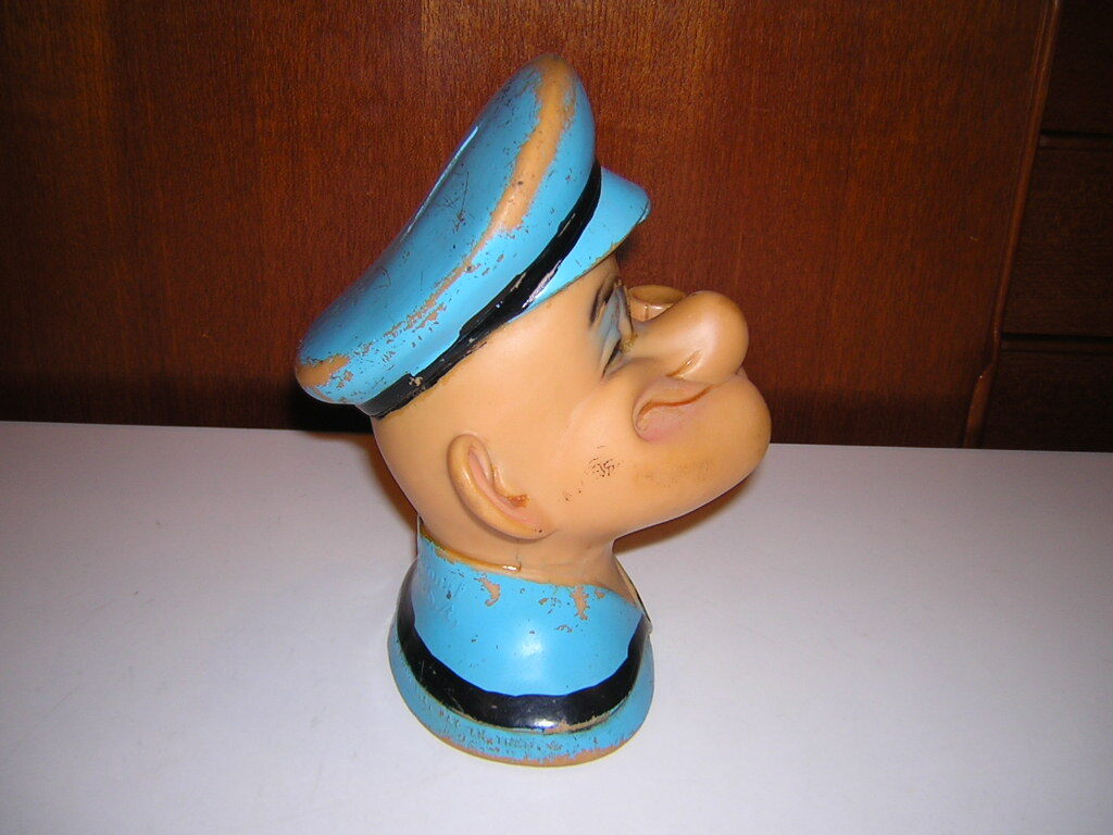 1960*s VINILOS ROMAY company POPEYE Popeye savings box sofvi Vintage figure doll vi ni Roth ro my company 