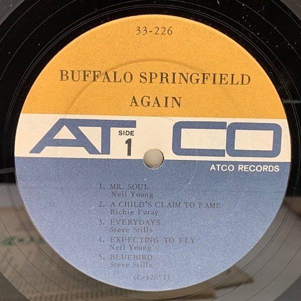 入手難【MONO】初版 3色ラベ USオリジナル BUFFALO SPRINGFIELD Again ('67 ATCO 33-226) Neil Young, Stephen Stills 激レア 米モノラルの画像3