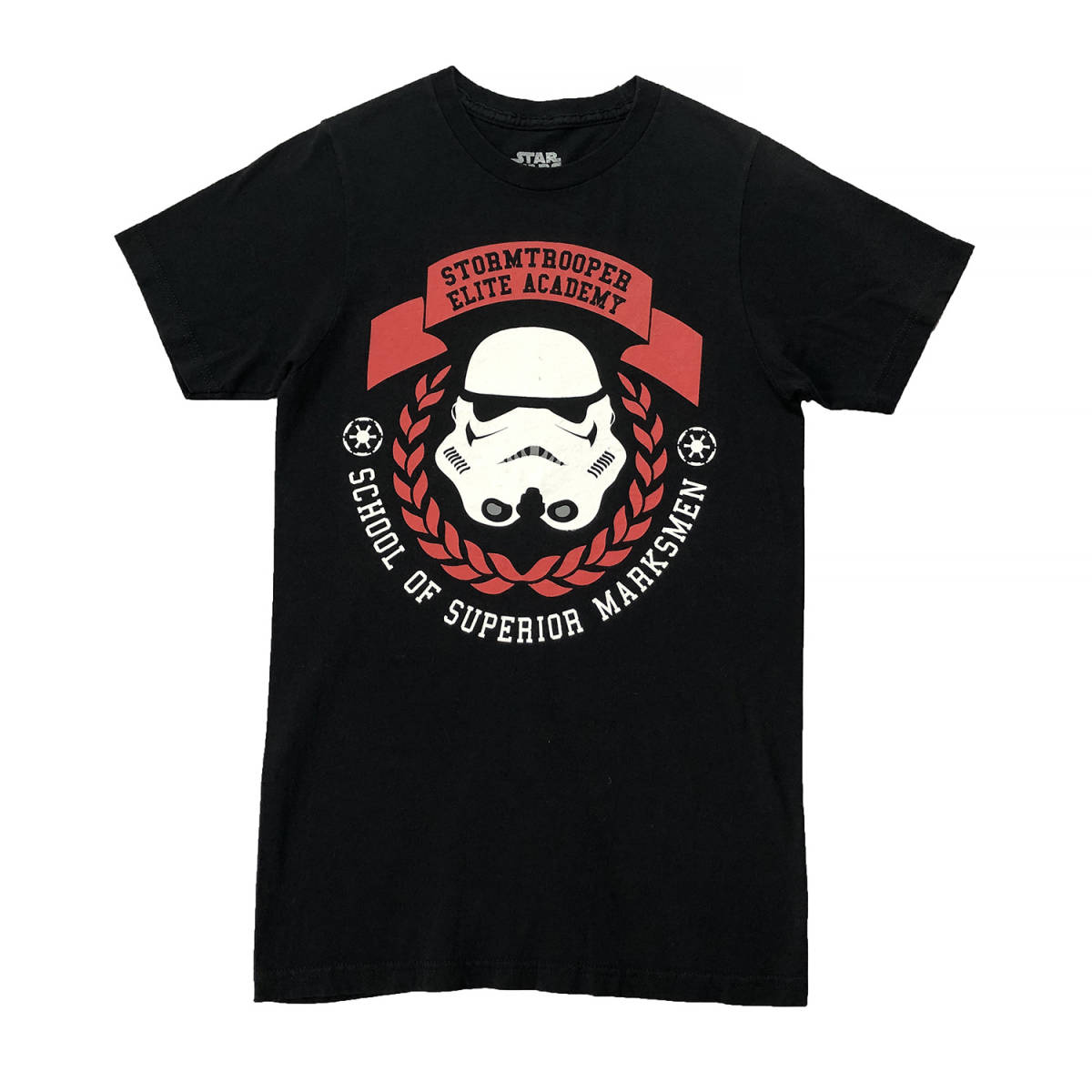 【980円スタート】USA 古着 半袖 Tシャツ STAR WARS ブラック 黒 メンズSサイズ スターウォーズ ストームトルーパー キャラT 激安 BA1302_画像1