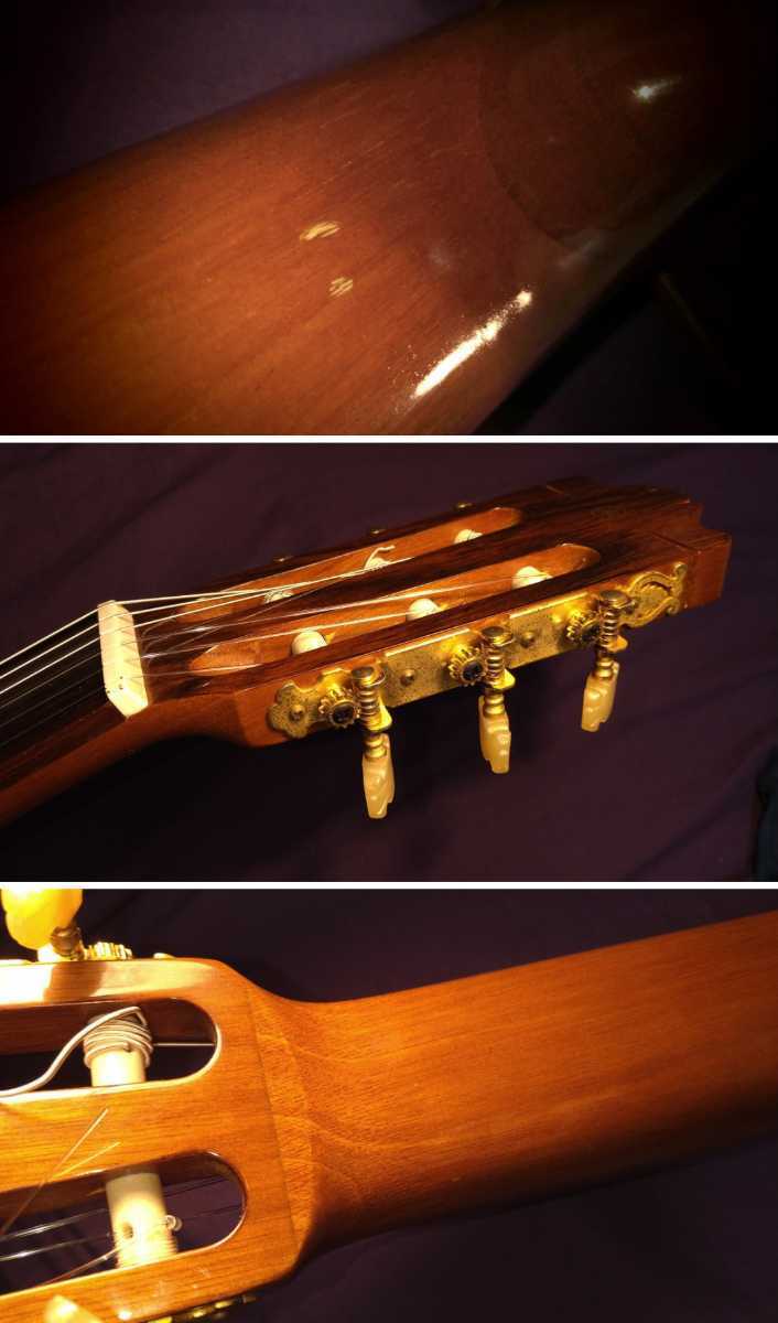 【妖艶美杢】超美品 70's Japan vintage ! 国産ヤマハ 往年の傑作 YAMAHA C-250 658㎜ RED CEDAR & PALISANDER_画像10